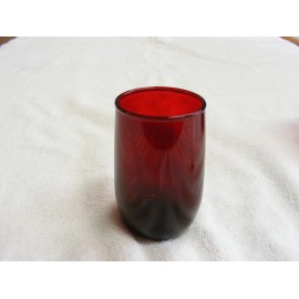 Anchor Hocking VINTAGE ANCHOR HOCKING ROYAL RUBY RED GLASS JUICE GLASS 3 3/8"