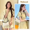 Mabecol Women's Straw Shoulder Bag - Summer Hobo Bag Handbag