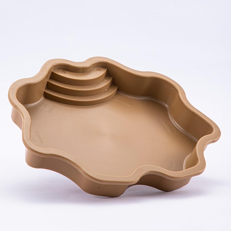 Turtle Bathing Pool, Reptile Feeding Dish Water Pot, Landscape Fish