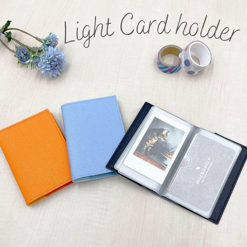 Reimei Fujii Card Case Light Card Holder 20 Pockets Black