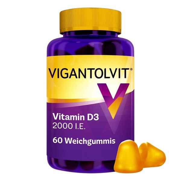 Vigantolvit 2000 International Units Vitamin D3 Soft Rubbers Pack of 60