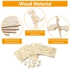 6 Pieces Dinosaur Wooden Craft Set, Dragon Birthday Craft Set