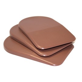 BML 7mm Heel Lifts, 3pk (Ladies Small, Red [Firm])