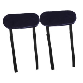 KOMBIUDA Office Chair Pad Set Gaming Chair Pillow Arm Rest Cushions Elbow Pads Back Support Cushion Dark Blue