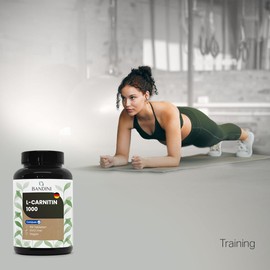 Bandini L-Carnitine Premium Raw Material Carnipure, Maximum Dosage, 1000 mg, 150 Tablets, 1 Tablet/Day for 150 Days, L-Carnitine Tartrate, Increase Metabolism, Muscle Building, Recovery