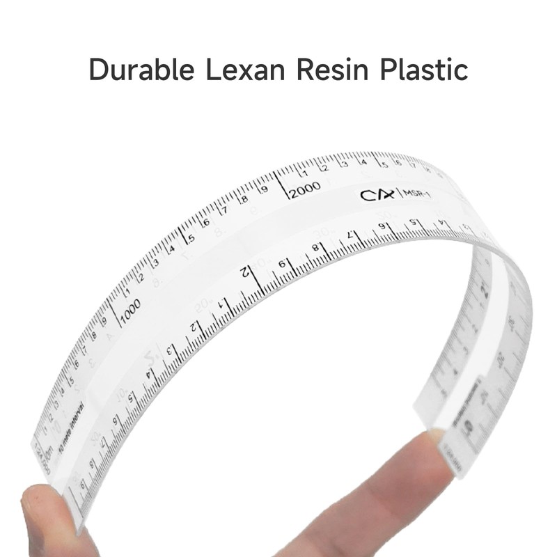 CYA Clear Scale Ruler Maptool 1:62,500 Scale Map Reading Professional