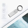 MOSDART Waterproof 128GB USB2.0 Flash Drive, exFAT Metal Memory Stick