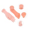 SAFIGLE 2PCS Bendable Fake Nail Practice Hand and Foot Models