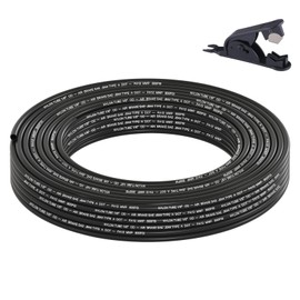 Boeray 50FT 1/8 DOT Air Line SAE J844 PA12 Nylon Air Hose with Cutter 1/8” OD Pneumatic Tubing DOT Approved 1/8 Air Brake Hose for Air Suspension Kit Truck Trailer Brake System & Fluid Transfer 15.5m