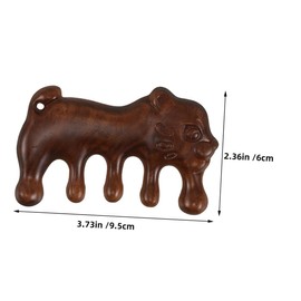 SAFIGLE 2pcs Wooden Scalp Massage Comb Shape Wide Gua Sha Facial Tool for Hair Growth