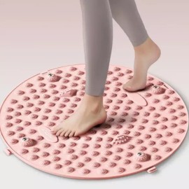 A 원형 지압 매트 30x40cm 패드 조깅 실내 발 마사지 건강 블루 발가락 [Q. 핑크색 지름이 다른 두 개 세트 지름 55c + 35c] Round Acupressure Mat 30x40cm Pad Jogging Indoor Foot Massage Health Blue Toes [Q. Two Sets of Different Diameters in Pink: 55cm + 35cm]