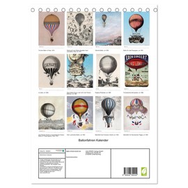 Ballooning Calendar (Desk Calendar 2026 DIN A5 High), CALVENDO Monthly Calendar