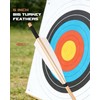 TOPARCHERY Wooden Arrows 31.5 inch Archery Handmade Traditional Wood Arrows