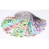 Soimoi 40Pcs Geometric & Texture Print Precut Fabrics Strips Roll
