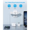 Multi Plug Wall Outlet Extender 2 Pack, VINTAR Electrical Multiple