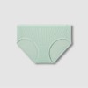 JAJU Air Stripe Mesh Hip Hugger Panty_Mint
