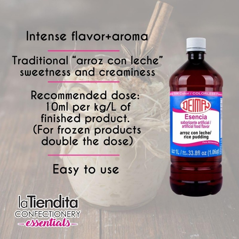 Deiman Artificial Food Flavoring Rice Pudding Essence (33.8 fl oz)