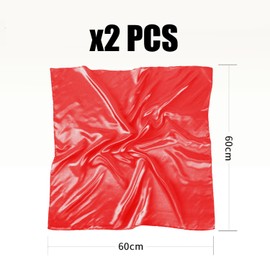 KSBBHDS 2 Scarves for Women, Women's Turban Headbands, Square Chiffon Scarf, Turban for Women Hair, Retro Women's Scarf, Headscarf, Red Turban Scarf for Women, Square Turban, red