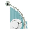 Zenna Home Rustproof Curved Shower Curtain Rod, No Drill Adjustable