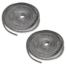 MADGININE Window Seal Strip 2 Pcs Door Seal,Weather Stripping Draught Stoppers Door Insulation Strip Draft Excluder Tape 5 Meters(L) x 9 mm(W) x 9mm(T) for Sliding Doors,Exterior Doors,Windows - Grey