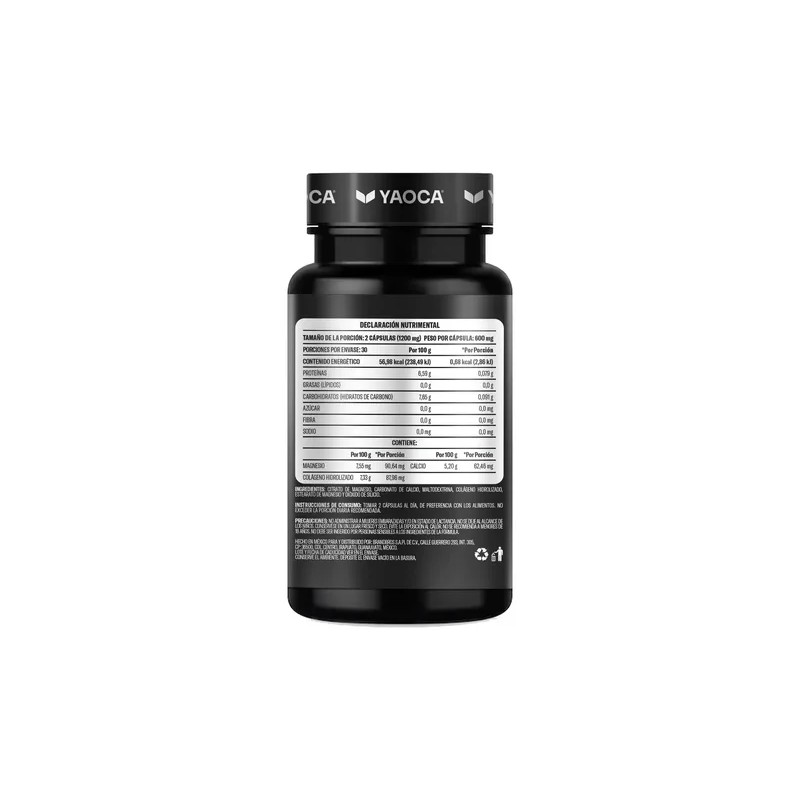 Yaoca Citrato Magnesio Calcio Colageno Caps Sfn