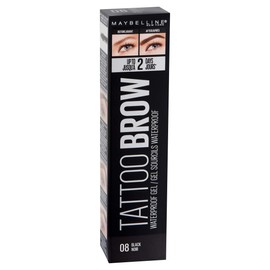 Maybelline New York Eyebrow Gel, Tattoo Brow Waterproof Eyebrow Gel, No. 08 Black, 5 ml