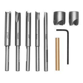 Fowecry Set di 10 strumenti di tornitura per penne, di assetto barilotto come illustrato in acciaio per kit di penne per la lavorazione del legno.