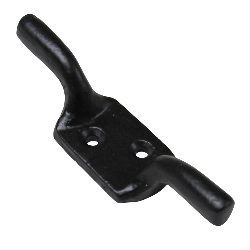 SecureFix Direct Black or Galvanised Cleat Hook 3" - 6"