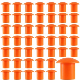 250 Pieces Rebar Mushroom Safety Caps | for Rebar #3 to #8 | Concrete Stakes Orange T- Posts Caps Building Construction Rebar Protection Stakes