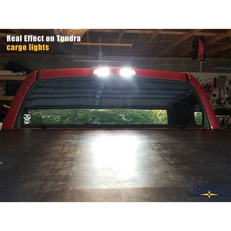 LIGHSTA 12PCS Super Bright White LED Interior Light Kit Package
