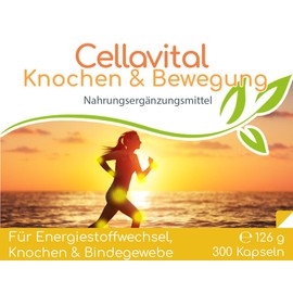 Cellavita l Bone & Movement (EAW) Eggshell Membrane | Field Horsetail Extract | Frankincense Extract - 500 Capsules in Storage Bag