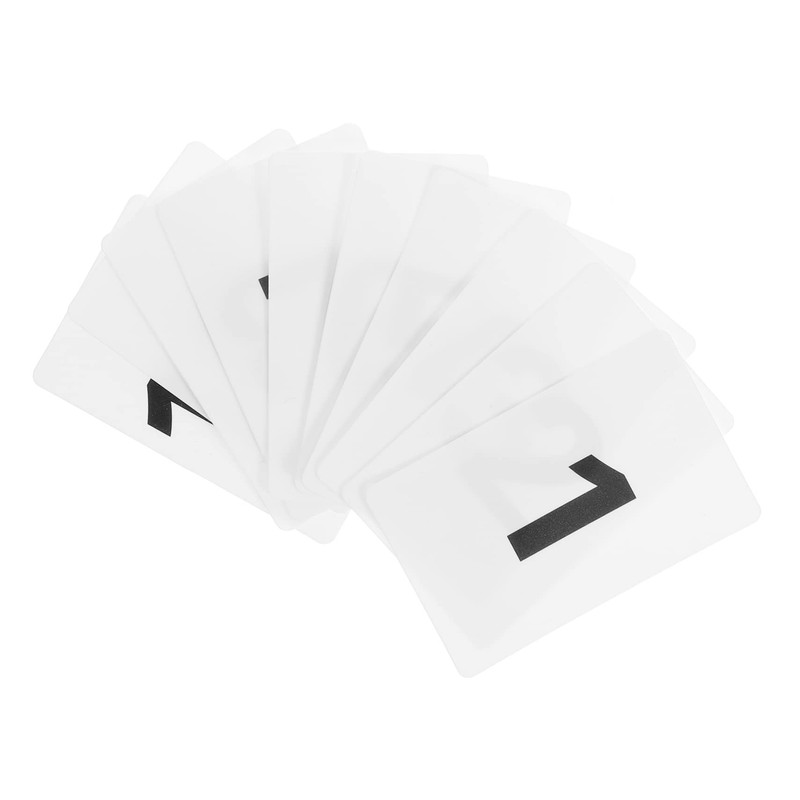 TOYMYTOY 40pcs Digital Cards Number Hanger Cards Table Number Disc