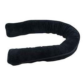 Viva-Haushaltswaren - 1 Stück Tür- / Fenster- Windstopper / Zugluftstopper aus Mikrofaser mit Beschwerung in der Farbe SCHWARZ - 86cm
