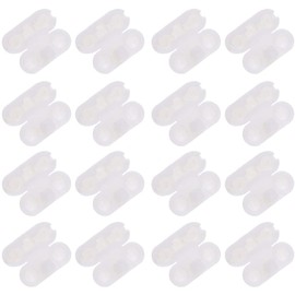 SBYURE 20 Pack Clear Plastic Beaded Chain Connector Vertical Roman Roller Blind Ball Chain Cord Connector Clips