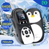 ODEJOI 64GB Cute Penguin MP3 Player for Kids with Bluetooth