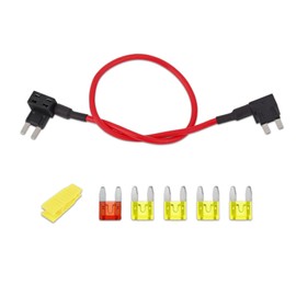 HQRNYP Car TIPM Bypass Cable, Fuel Pump Relay Kit, Vehicle Fuel Pump Relay Wiring Set with 5PCS Fuze Clip, Auto Accessories Fuse Holder Fuse Adapter for Dodge Jeep Chrysler, Replace OEM# CBWPR091AA