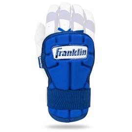 Franklin Sports Baseball Hand + Wrist Guard - PRT LG Series Adult Hand + Wrist Protector for Batting - Protective Hand, Wrist Shield - Right + Left Hand Hitters - Royal - One Size - Adult