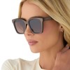 DIFF Meredith Designer Oversized Square Sunglasses for Women | Moscow