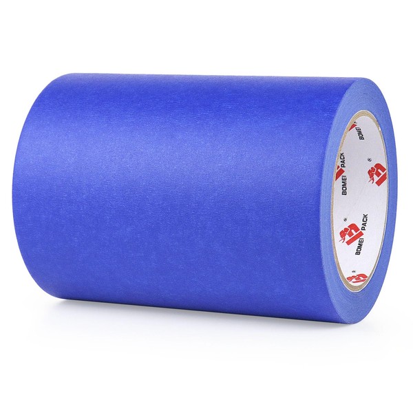 BOMEI PACK Wide Blue Painters Tape 6 Inches x 40