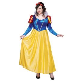California Costumes 1689-Blue/Yellow-1XL (16-18) Snow White Adult-Sized Costume, Blue/Yellow, XL
