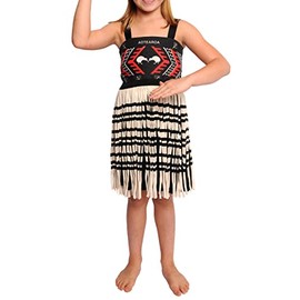 Gollygo'h Girl's 3-Piece Kapa Haka Maori Costume-XLarge