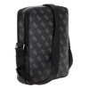 GUESS Torino Double Zip XBody with Vertical Zip Dark Black,