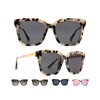 DIFF Bella Designer Square Oversized Sunglasses for Women UV400 Protection
