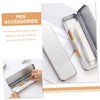 NUOLUX 3pcs Cosmetic Tin Hinges Simple For School Portable Silver