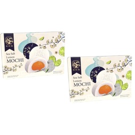 Japanese Mochi Sweet Rice Dessert (2 PACKS, SEA SALT LEMON MOCHI)