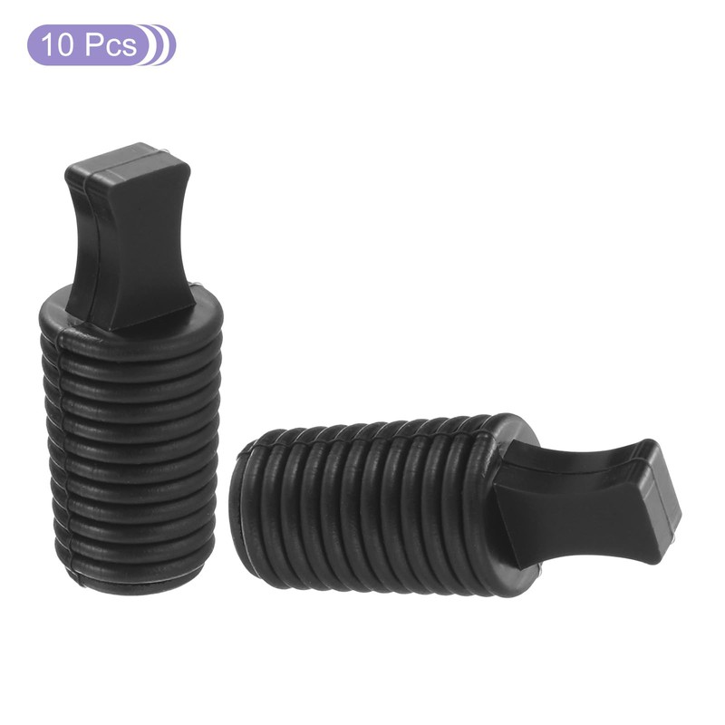 sourcing map Rubber Thread Tapered Insert Plug M16 Test Tubes