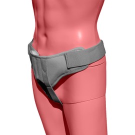 SC Professional Adjustable Soft Hernia Belt Support Truss Brace Reducible Inguinal Abdominal Relief with Removable Pads- Post & Pre Surgery Hernia Belt - for Single or Double Hernia (Large)