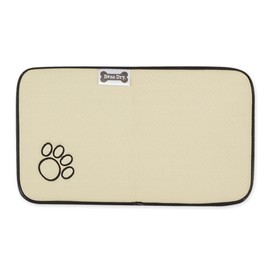 Bone Dry Machine Washable, Ultra Absorbent Pet Mat, 10x18, Gray Stripe