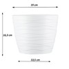Tymar Flower Pot, 2 Pack Round Shape Planter, Indoor Planter,
