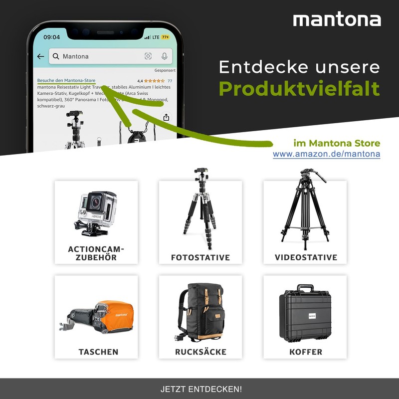 Mantona Kaleido 21185 Mini Photo/Table/Travel Tripod with Ball Head with